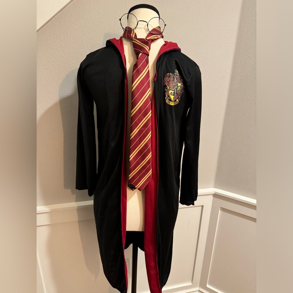 Harry Potter Hogwarts Cape Tie Glasses Costume Kids One Size